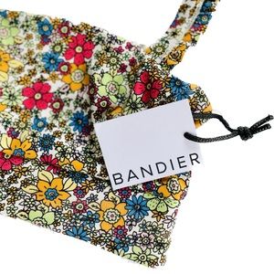 SINCERELY JULES x BANDIER | XS | Floral Ruffle Bandeau Sports Bra Bralette NWT